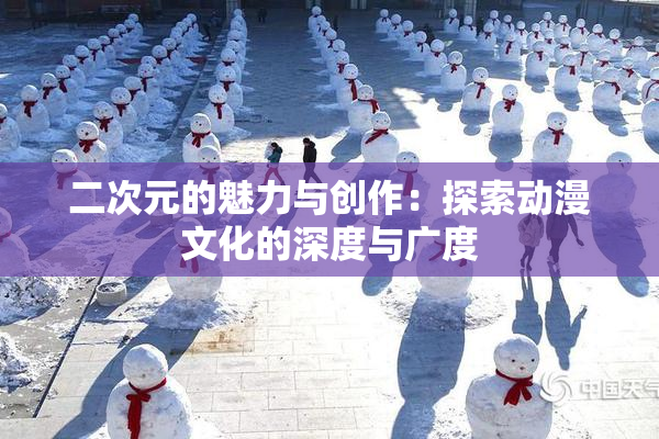 二次元的魅力与创作：探索动漫文化的深度与广度