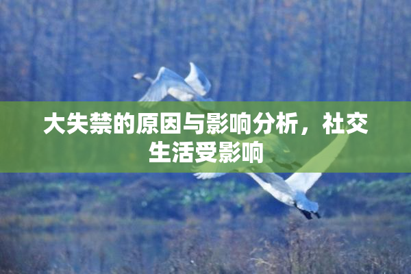 大失禁的原因与影响分析，社交生活受影响