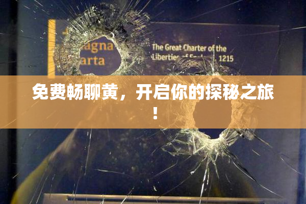 免费畅聊黄，开启你的探秘之旅！