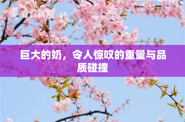 巨大的奶，令人惊叹的重量与品质碰撞