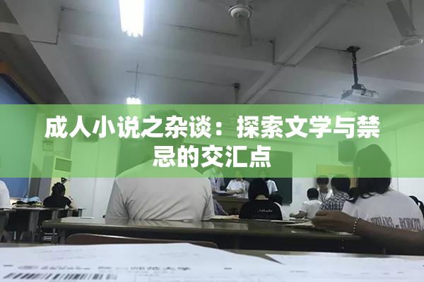 成人小说之杂谈：探索文学与禁忌的交汇点
