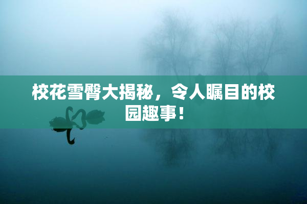 校花雪臀大揭秘，令人瞩目的校园趣事！