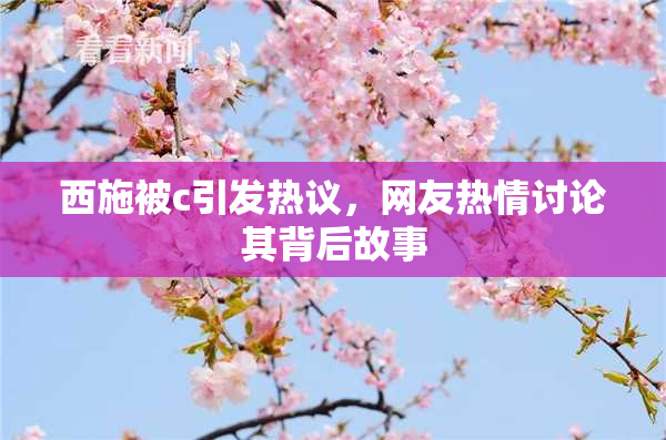西施被c引发热议，网友热情讨论其背后故事