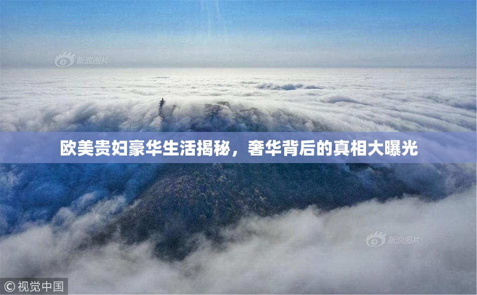 欧美贵妇豪华生活揭秘，奢华背后的真相大曝光