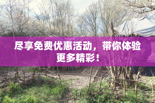 尽享免费优惠活动，带你体验更多精彩！