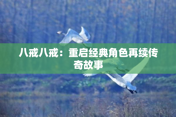 八戒八戒：重启经典角色再续传奇故事