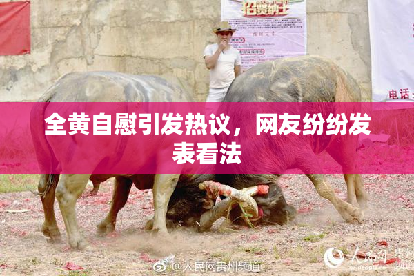 全黄自慰引发热议，网友纷纷发表看法