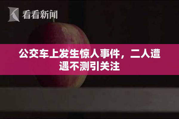公交车上发生惊人事件，二人遭遇不测引关注