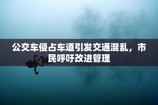 公交车侵占车道引发交通混乱，市民呼吁改进管理