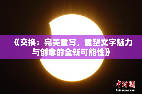 《交换：完美重写，重塑文字魅力与创意的全新可能性》