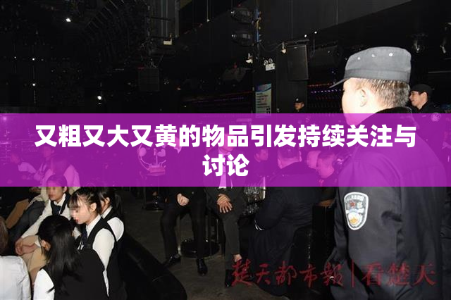 又粗又大又黄的物品引发持续关注与讨论