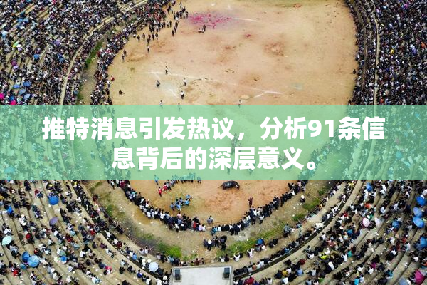 推特消息引发热议，分析91条信息背后的深层意义。