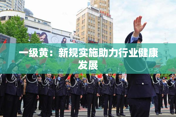 一级黄：新规实施助力行业健康发展