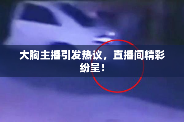 大胸主播引发热议，直播间精彩纷呈！