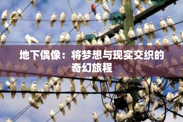 地下偶像：将梦想与现实交织的奇幻旅程