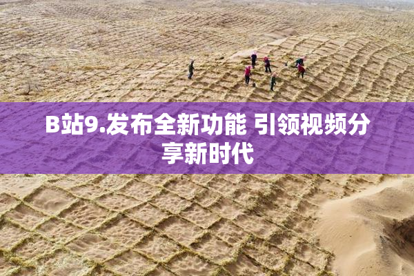 B站9.发布全新功能 引领视频分享新时代