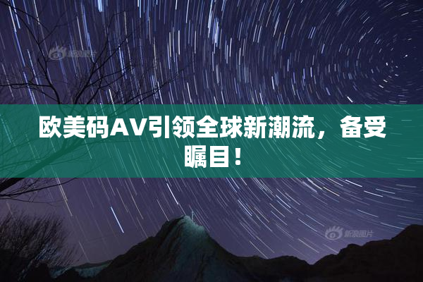 欧美码AV引领全球新潮流，备受瞩目！