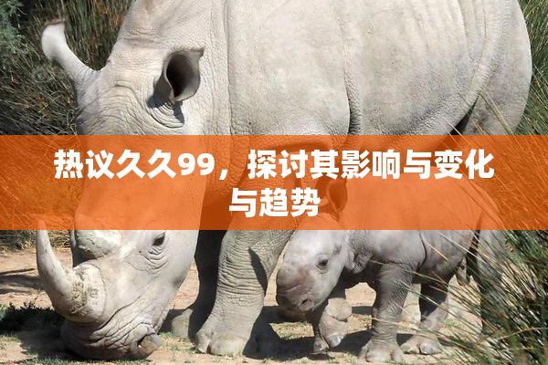 热议久久99，探讨其影响与变化与趋势