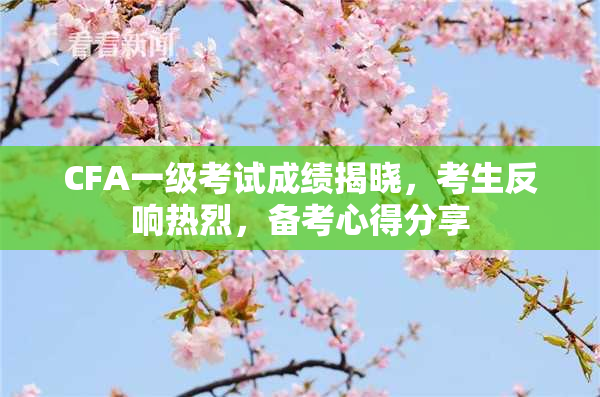 CFA一级考试成绩揭晓，考生反响热烈，备考心得分享