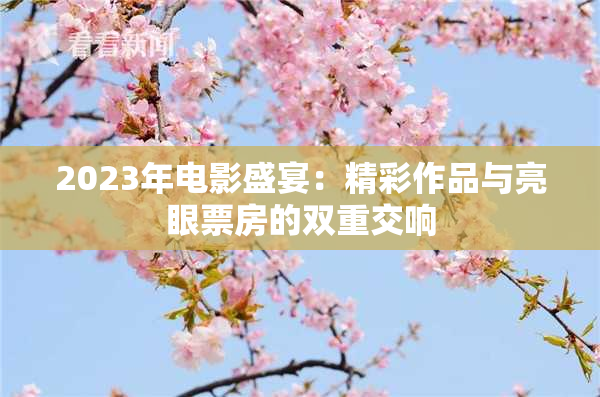2023年电影盛宴：精彩作品与亮眼票房的双重交响