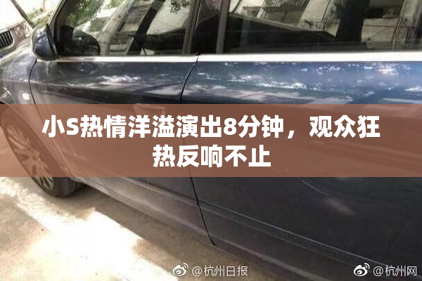 小S热情洋溢演出8分钟，观众狂热反响不止