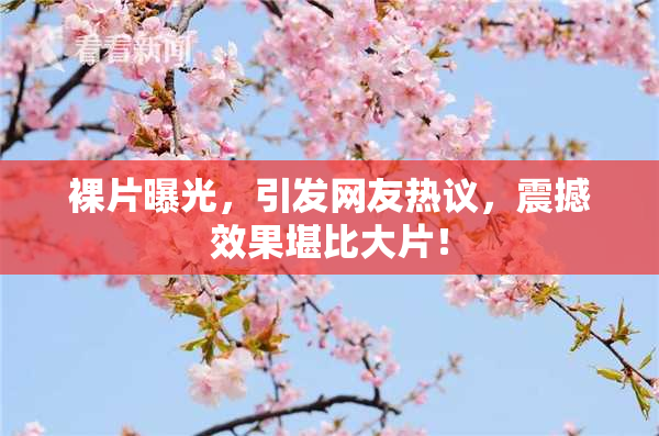 裸片曝光，引发网友热议，震撼效果堪比大片！