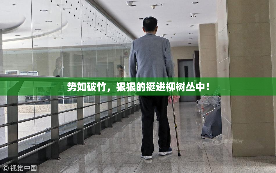 势如破竹，狠狠的挺进柳树丛中！