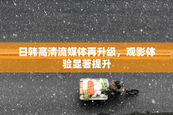 日韩高清流媒体再升级，观影体验显著提升