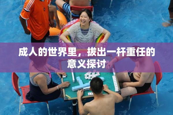 成人的世界里，拔出一杆重任的意义探讨