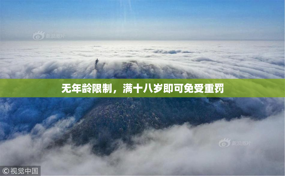 无年龄限制，满十八岁即可免受重罚