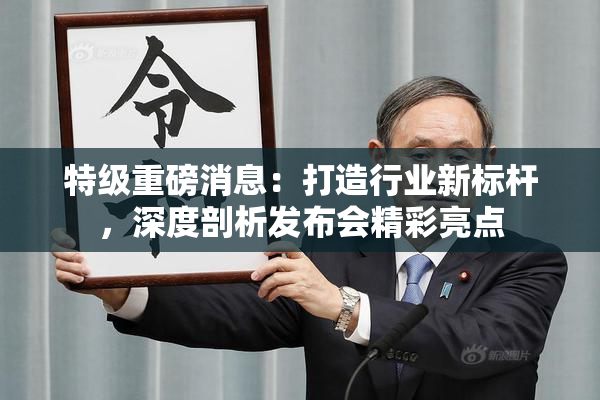 特级重磅消息：打造行业新标杆，深度剖析发布会精彩亮点