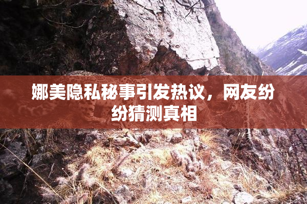 娜美隐私秘事引发热议，网友纷纷猜测真相