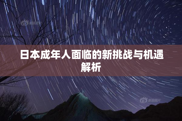 日本成年人面临的新挑战与机遇解析