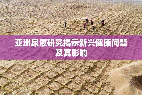 亚洲尿液研究揭示新兴健康问题及其影响