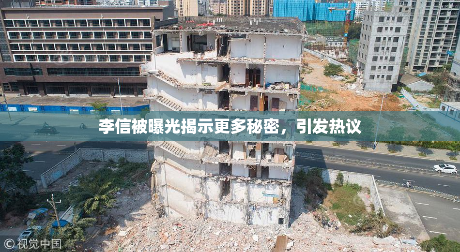 李信被曝光揭示更多秘密，引发热议