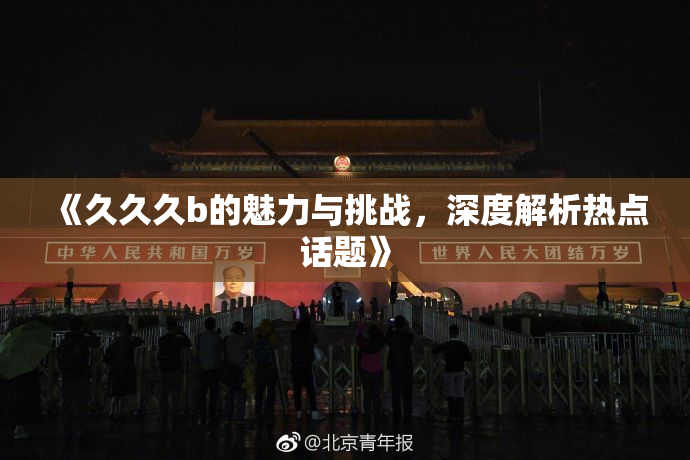 《久久久b的魅力与挑战，深度解析热点话题》