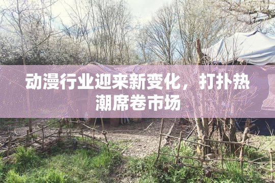 动漫行业迎来新变化，打扑热潮席卷市场