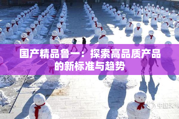 国产精品鲁一：探索高品质产品的新标准与趋势