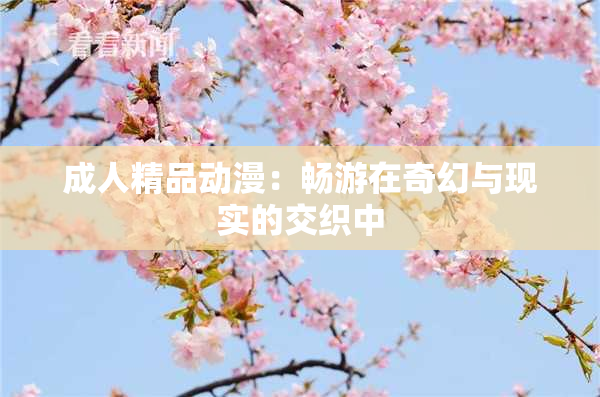 成人精品动漫：畅游在奇幻与现实的交织中