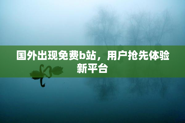 国外出现免费b站，用户抢先体验新平台