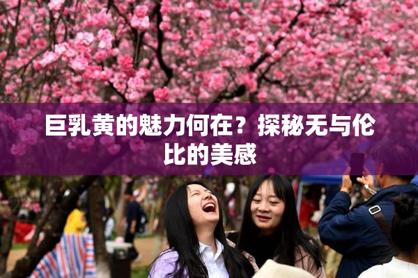 巨乳黄的魅力何在？探秘无与伦比的美感