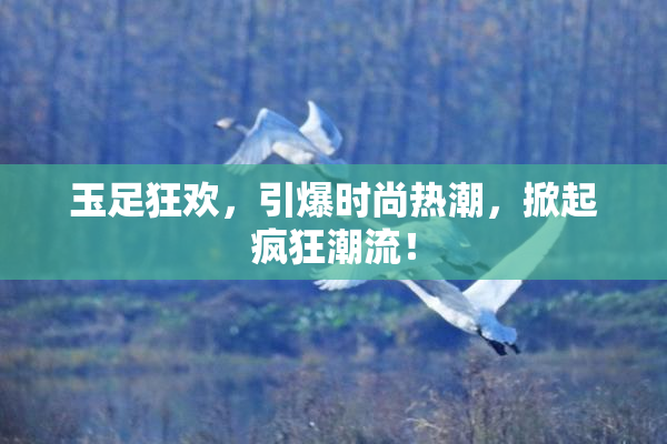 玉足狂欢，引爆时尚热潮，掀起疯狂潮流！