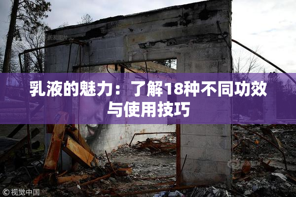 乳液的魅力：了解18种不同功效与使用技巧