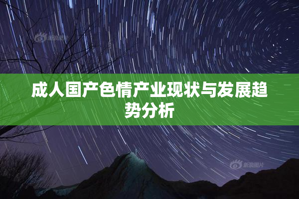 成人国产色情产业现状与发展趋势分析