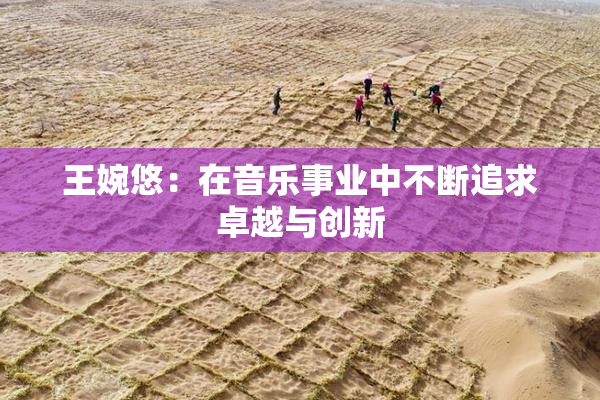 王婉悠：在音乐事业中不断追求卓越与创新