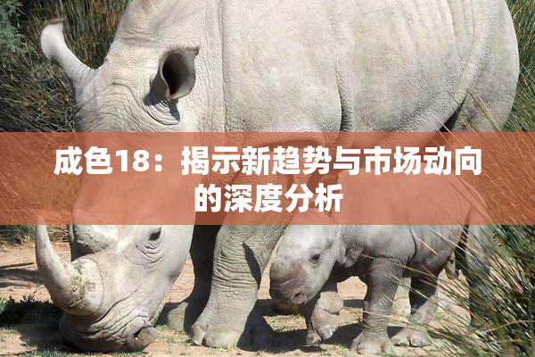 成色18：揭示新趋势与市场动向的深度分析