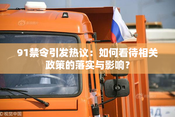 91禁令引发热议：如何看待相关政策的落实与影响？