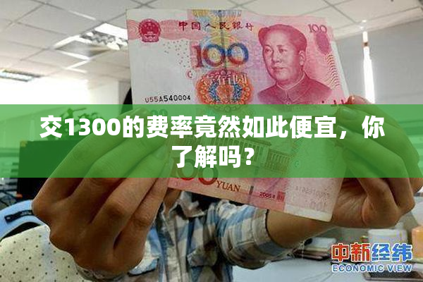 交1300的费率竟然如此便宜，你了解吗？