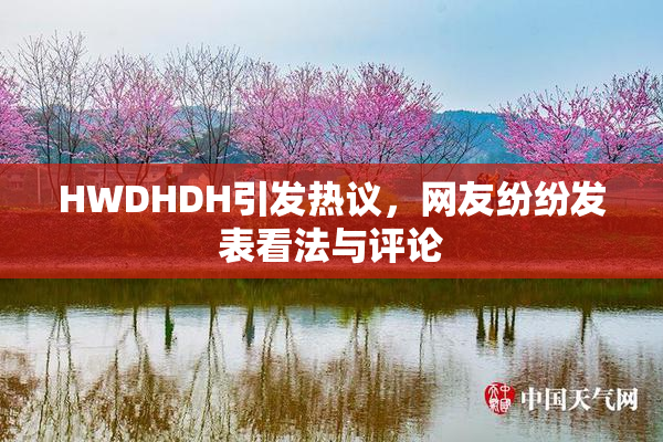 HWDHDH引发热议，网友纷纷发表看法与评论