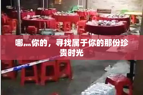 哪灬你的，寻找属于你的那份珍贵时光